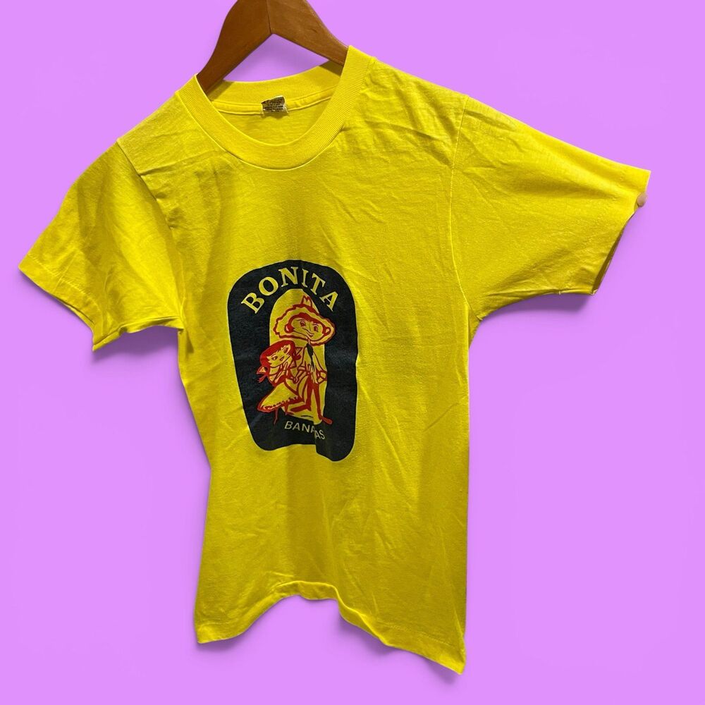 Cute vintage 80s Bonita Bananas screen stars USA t-shirt small
